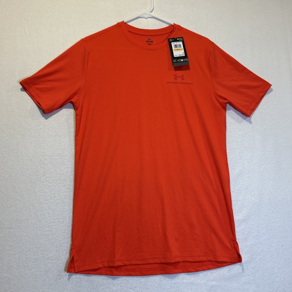 Under Armour Vanish Energy Mens Small Red Short Sleeve T-Shirt 1383973-714